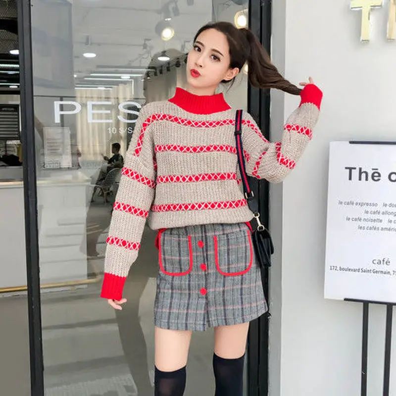 Plus Size Warm Sweater Round Neck Pullover Cashmere Sweater Women Autumn and Winter Long Sleeves Knit Sweater
Plus Size Warm Sweater Round Neck Pullover Cashmere Sweater Women Autumn and Winter Long Sleeves Knit Sweater