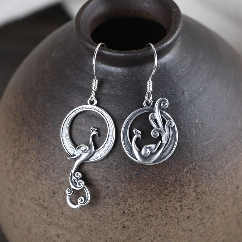 Luxury Asymmetrical Phoenix Sterling Silver 925 Women Girls Piercing Earrings Vintage Bird Hanging Earrings Jewelry 2021 EH030
Luxury Asymmetrical Phoenix Sterling Silver 925 Women Girls Piercing Earrings Vintage Bird Hanging Earrings Jewelry 2021 EH030