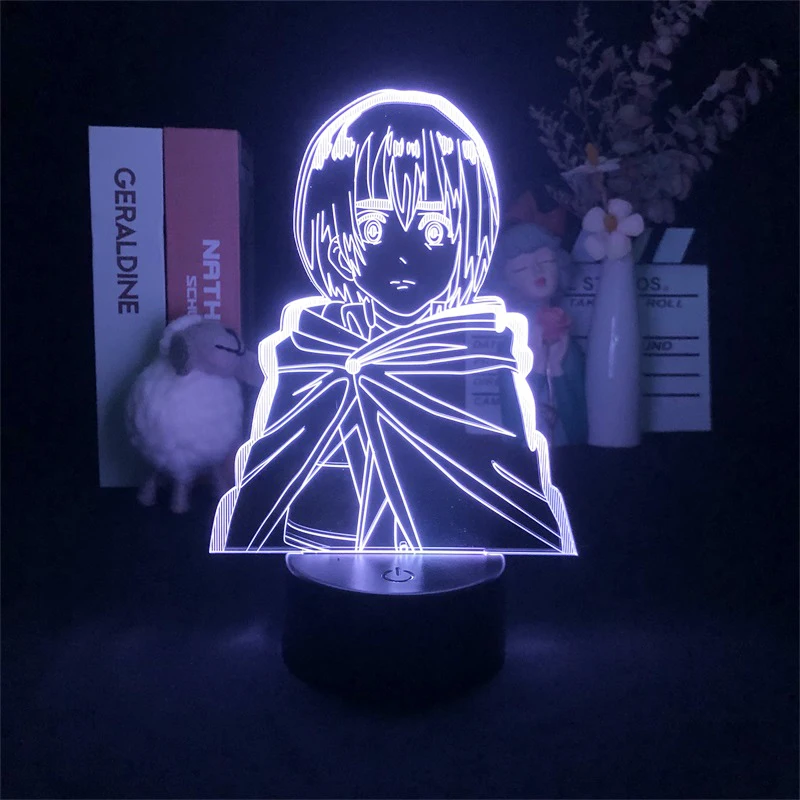 Night Light Lava Base Armin Arlert Figure LED 3D Lamp with Remote Anime Nightlight Teenager Room Decor Attack on Titan
Night Light Lava Base Armin Arlert Figure LED 3D Lamp with Remote Anime Nightlight Teenager Room Decor Attack on Titan