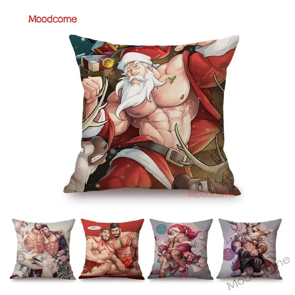 Sexy Man Hot Santa Claus Christmas Valentine Day Gay Art Hunk Bear Guy Throw Pillow Case Xmas Gift Cotton Linen Cushion Cover
Sexy Man Hot Santa Claus Christmas Valentine Day Gay Art Hunk Bear Guy Throw Pillow Case Xmas Gift Cotton Linen Cushion Cover