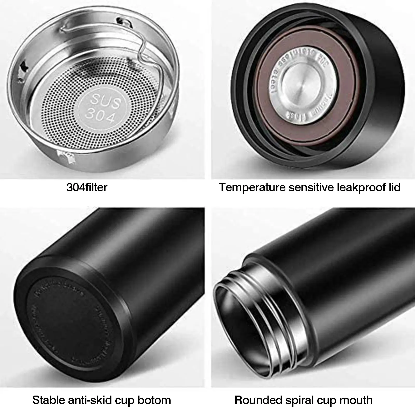 500ML Smart Stainless Steel Thermos Bottle Cup Temperature Display Cup LED Screen Travel Car Soup Coffee Mug Thermos Bottle
500ML Smart Stainless Steel Thermos Bottle Cup Temperature Display Cup LED Screen Travel Car Soup Coffee Mug Thermos Bottle