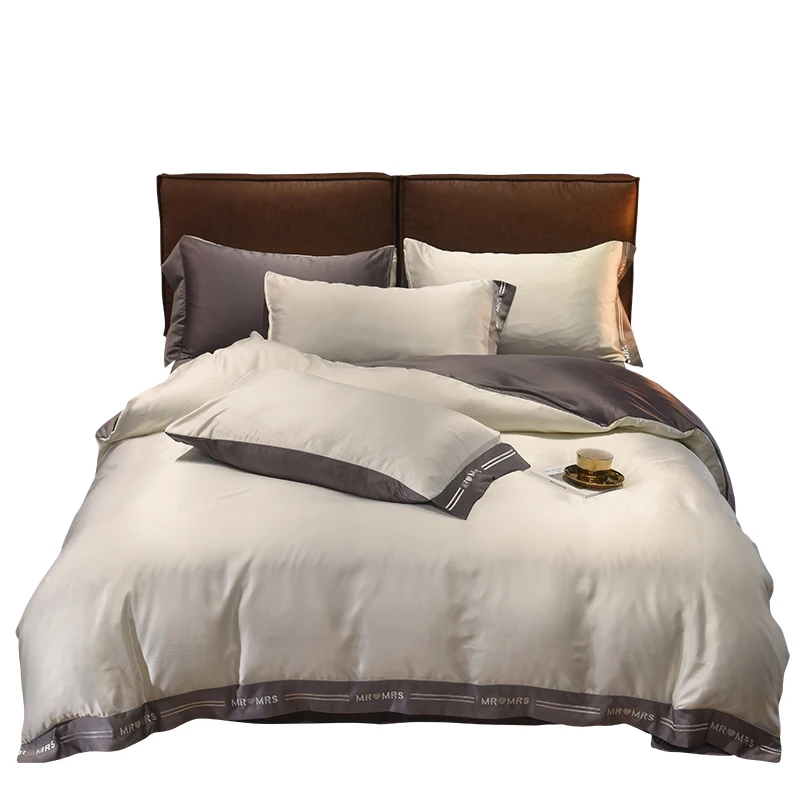 Summer Ins White Ice Silk Four-Piece Set Silky Sleep Naked Bedding Nordic Style Washed Silk Bed Sheet Quilt Cover
Summer Ins White Ice Silk Four-Piece Set Silky Sleep Naked Bedding Nordic Style Washed Silk Bed Sheet Quilt Cover