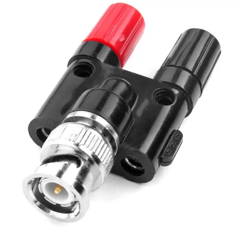 BNC to Two Dual 4mm Banana Male Female Jack Coaxial connector RF Adapter 
BNC to Two Dual 4mm Banana Male Female Jack Coaxial connector RF Adapter