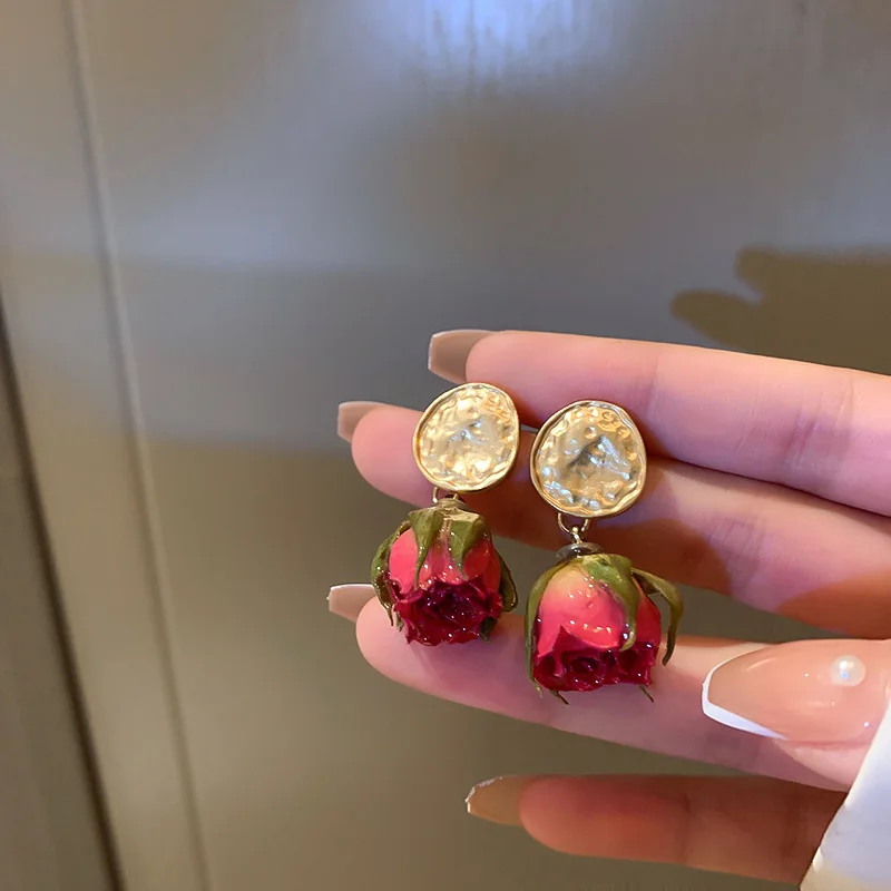 Romantic Rose Artificial Flower Earrings For Women Girl Party Beach Fashion Luxury Jewelry Gifts
Romantic Rose Artificial Flower Earrings For Women Girl Party Beach Fashion Luxury Jewelry Gifts