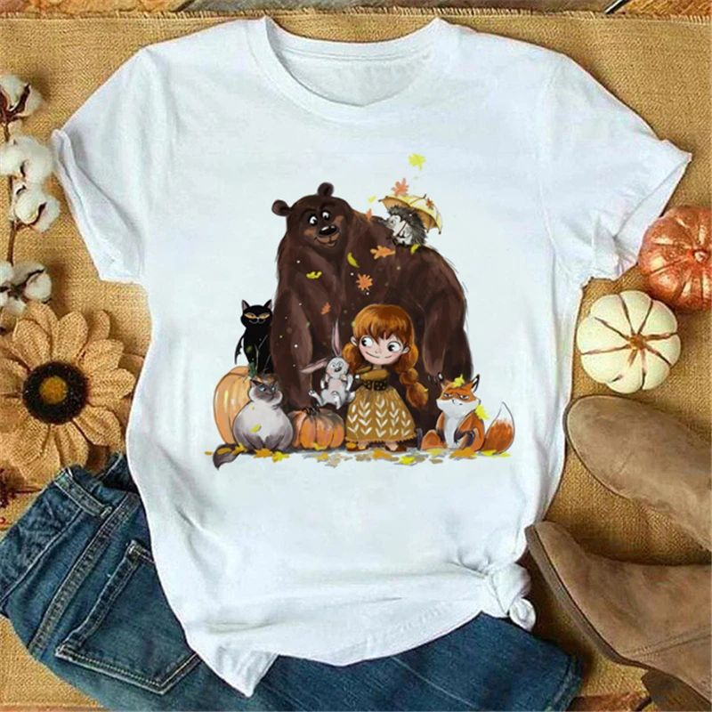 2021 Womens Tshirt Tops Summer Bear Graphic T-shirts Ladies Clothes Simple White Cartoon Casual Short-sleeved Female Tshirt Tee
2021 Womens Tshirt Tops Summer Bear Graphic T-shirts Ladies Clothes Simple White Cartoon Casual Short-sleeved Female Tshirt Tee