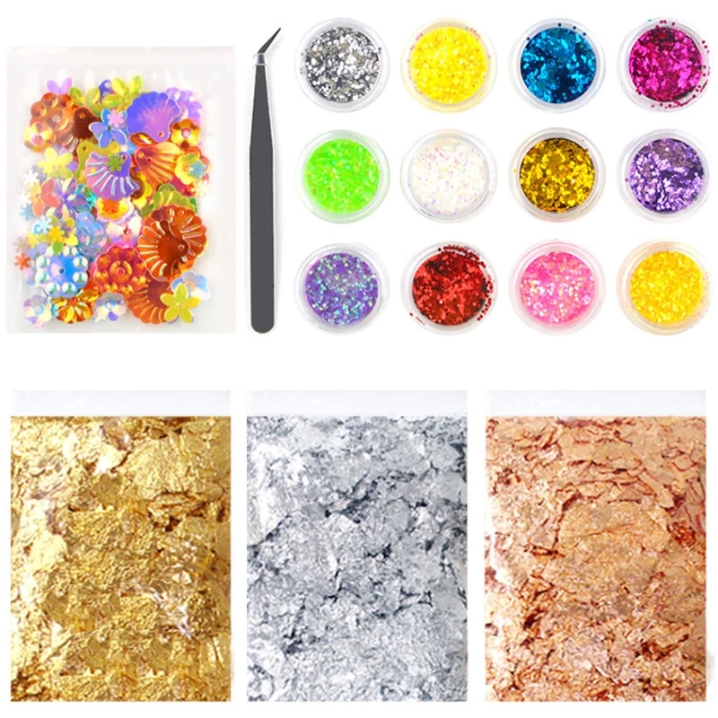 Resin Jewelry Making Supplies Kit Resin Decoration Kit with Resin Glitter Gold Foil Flakes Dried Flowers Mylar Flakes
Resin Jewelry Making Supplies Kit Resin Decoration Kit with Resin Glitter Gold Foil Flakes Dried Flowers Mylar Flakes