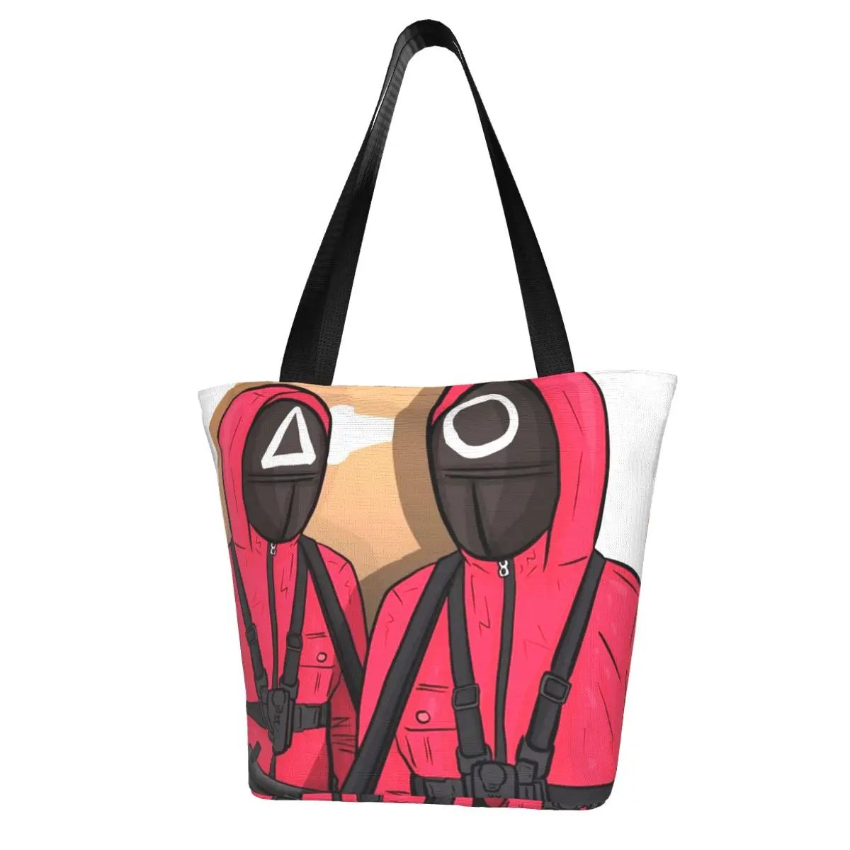 Squid Game Shopping Bag Pink Soldiers K Drama Shopping Female Handbag Bulk Funny Cloth Bags
Squid Game Shopping Bag Pink Soldiers K Drama Shopping Female Handbag Bulk Funny Cloth Bags