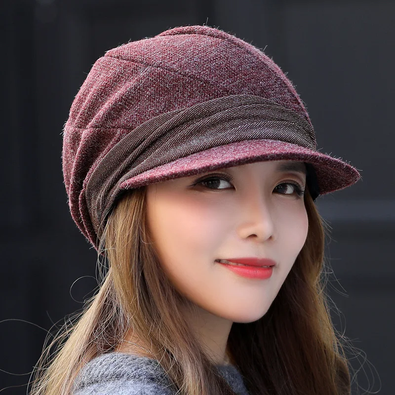 Knitted Winter Hats Women Solid Plain Octagonal Newsboy Cap Ladies Casual Artificial Wool Hat Winter Beret Painter Cap
Knitted Winter Hats Women Solid Plain Octagonal Newsboy Cap Ladies Casual Artificial Wool Hat Winter Beret Painter Cap