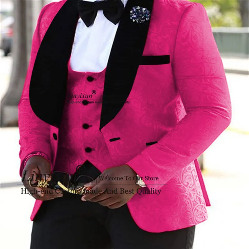 Custom Make Men Suit 3 Pieces Jacquard Fashion V Neck Wedding Shawl Lapel Groomsmen Tuxedos Suits Men 2020(Blazer+Vest+Pants)
Custom Make Men Suit 3 Pieces Jacquard Fashion V Neck Wedding Shawl Lapel Groomsmen Tuxedos Suits Men 2020(Blazer+Vest+Pants)