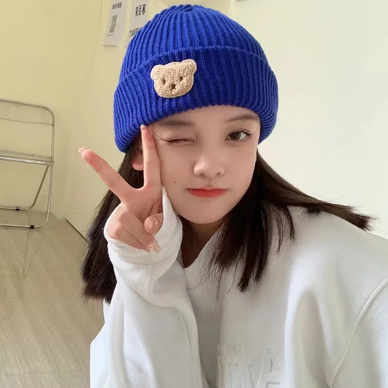 Little bear knitted hat female Japanese Korean style girl simple fashion lovely pure color small facewool hat
Little bear knitted hat female Japanese Korean style girl simple fashion lovely pure color small facewool hat
