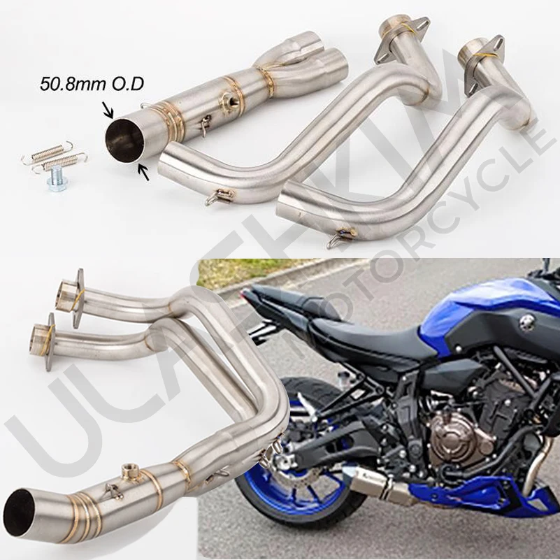 MT07 FZ07 Motorcycle carbon fiber Exhaust full System middle Pipe slip on Link Pipe FOR YAMAHA MT-07 FZ-07 XSR700 2014-2019
MT07 FZ07 Motorcycle carbon fiber Exhaust full System middle Pipe slip on Link Pipe FOR YAMAHA MT-07 FZ-07 XSR700 2014-2019