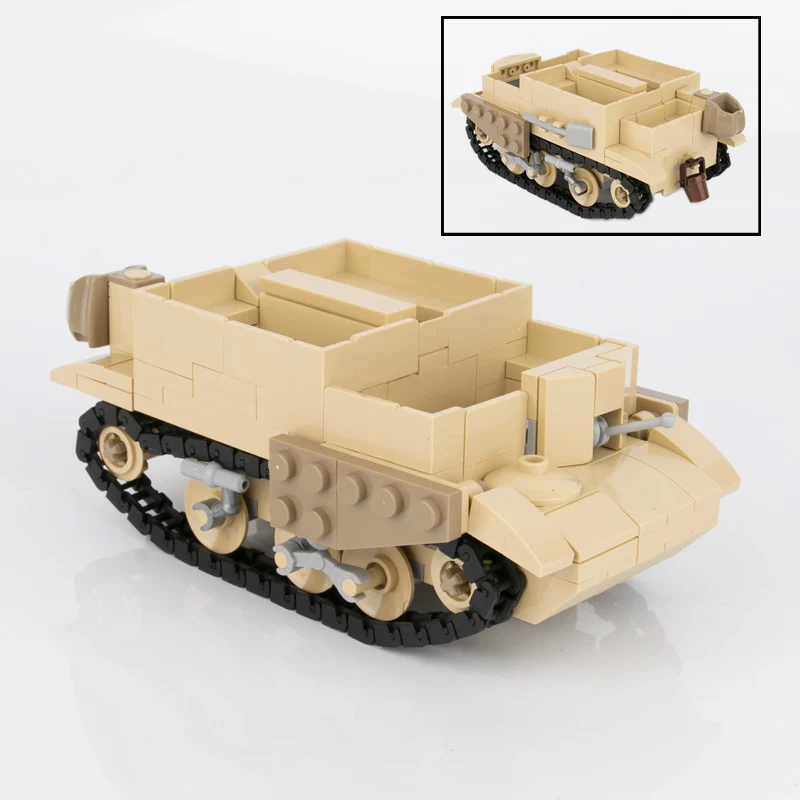 WW2 Military British Bren Armored Vehicle Tank Building Blocks British Army Soldiers Weapons Accessories Small tracked-Car Toys
WW2 Military British Bren Armored Vehicle Tank Building Blocks British Army Soldiers Weapons Accessories Small tracked-Car Toys