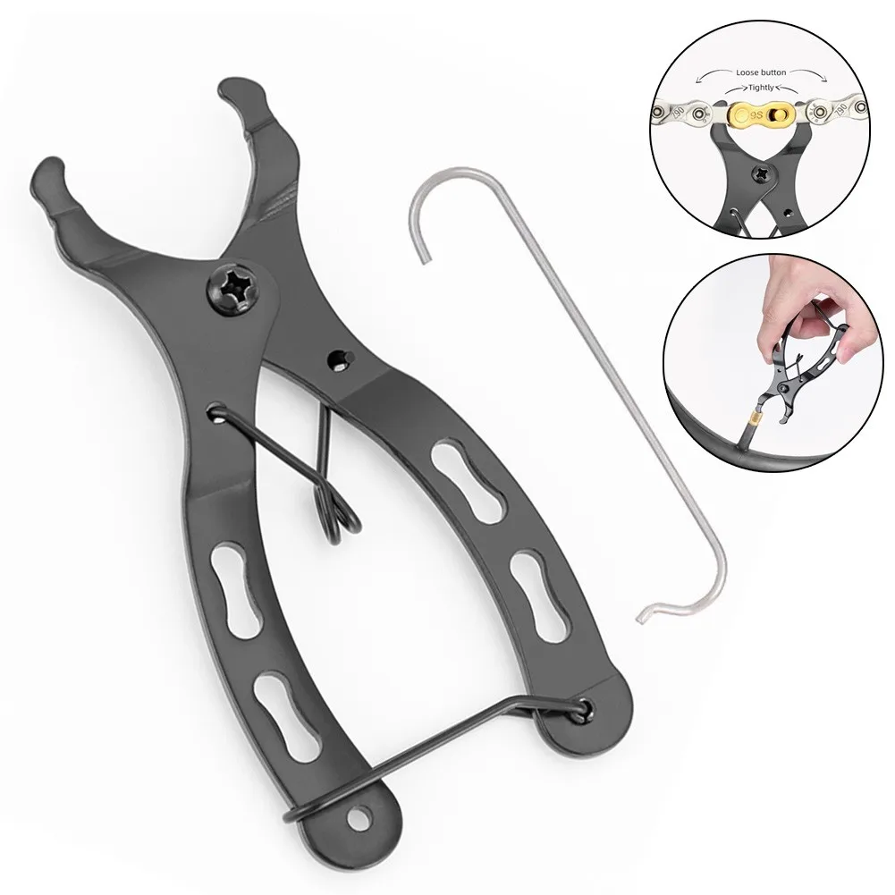 Bicycle Mini Chain Pliers Quick Link Clamp MTB Bike Magic-Buckle Installation Removal Repair Tool With Chain Hook Accessory
Bicycle Mini Chain Pliers Quick Link Clamp MTB Bike Magic-Buckle Installation Removal Repair Tool With Chain Hook Accessory