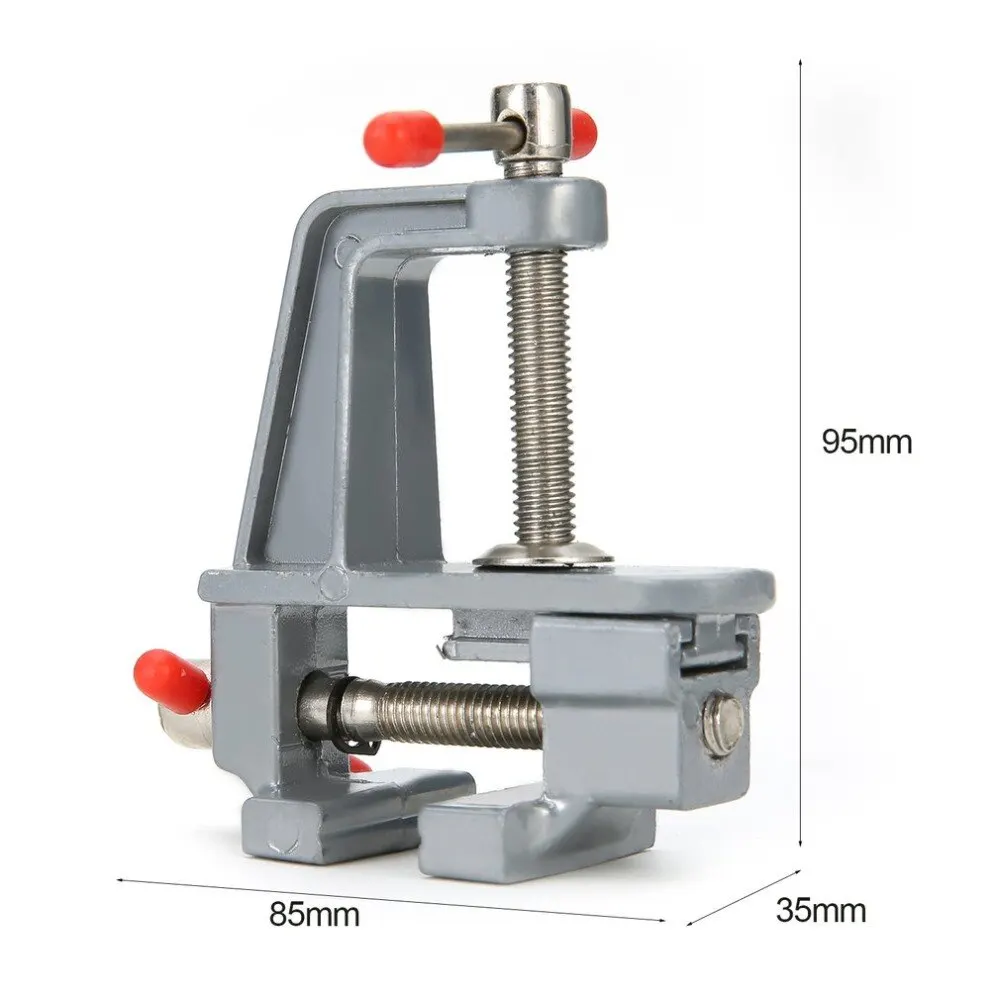 Aluminum Bench Vise Woodworking Table Clamp Crimping Hand Tool Table Vise Mini Locksmith Clip Small Jewelers DIY Parts 
Aluminum Bench Vise Woodworking Table Clamp Crimping Hand Tool Table Vise Mini Locksmith Clip Small Jewelers DIY Parts