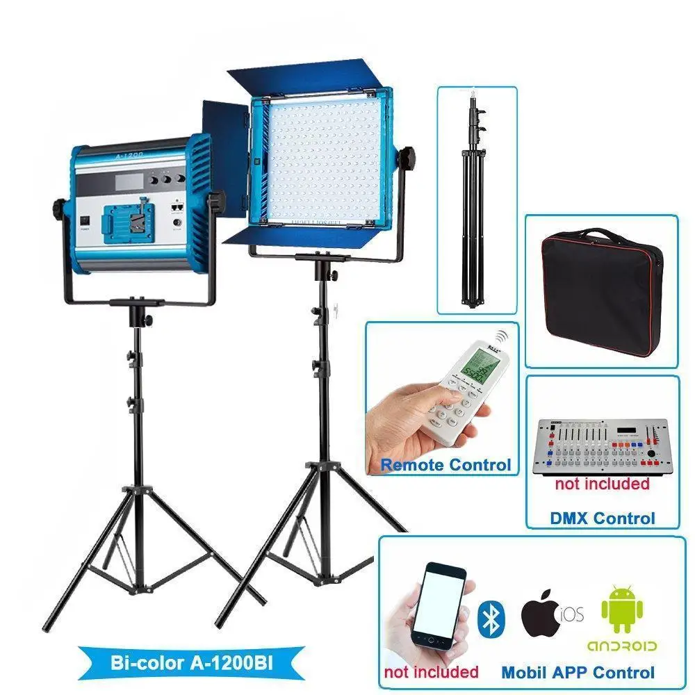Yidoblo A-1200BI LCD Display LED Lamp Soft light Bio-color led panel light For broadcast Photography Lamp APP Remote control set
Yidoblo A-1200BI LCD Display LED Lamp Soft light Bio-color led panel light For broadcast Photography Lamp APP Remote control set