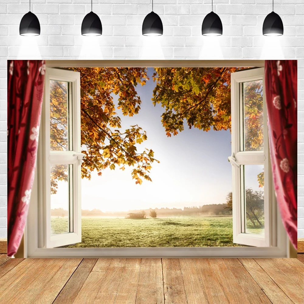 Yeele Windows Photocall Curtain Fall Leaves Scene Photography Backdrop Personalized Photographic Backgrounds For Photo Studio 
Yeele Windows Photocall Curtain Fall Leaves Scene Photography Backdrop Personalized Photographic Backgrounds For Photo Studio