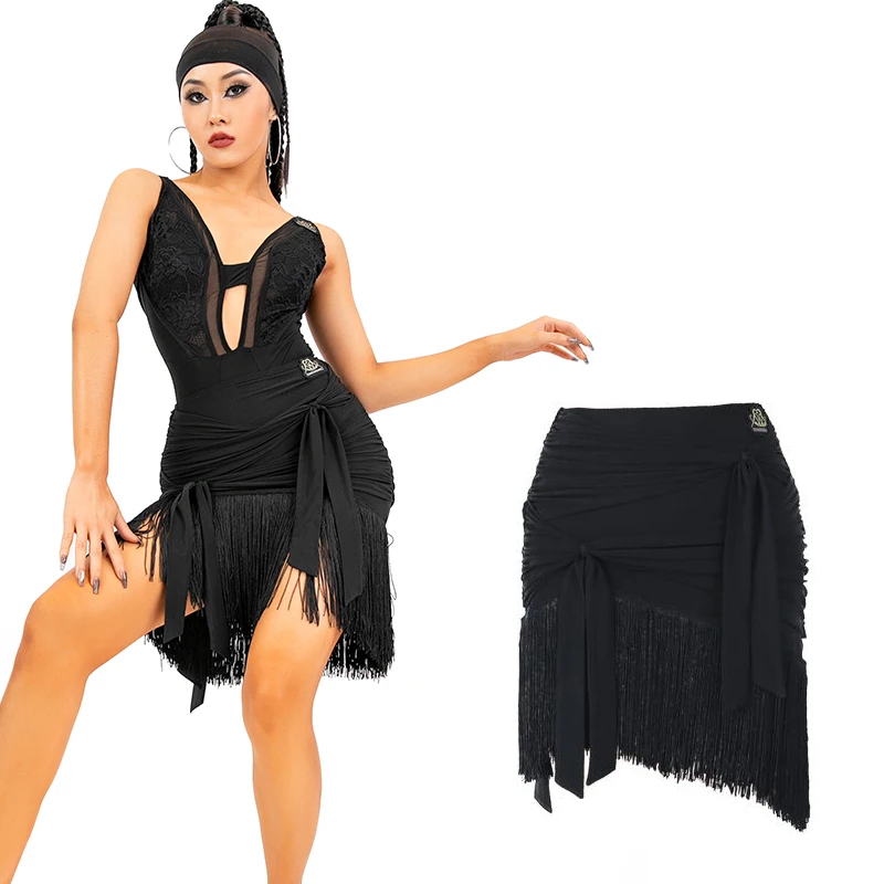 Women Latin Dance Skirts Sexy Black Tassel Skirts Femlae Adult Chacha Smaba Tango Latin Dance Performance Skirt Costumes DQS8403
Women Latin Dance Skirts Sexy Black Tassel Skirts Femlae Adult Chacha Smaba Tango Latin Dance Performance Skirt Costumes DQS8403