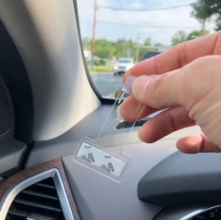 2 шт. наклейки-клипсы для держателя автомобильных билетов Kia Ceed mohas OPTIMA Carens Borrego