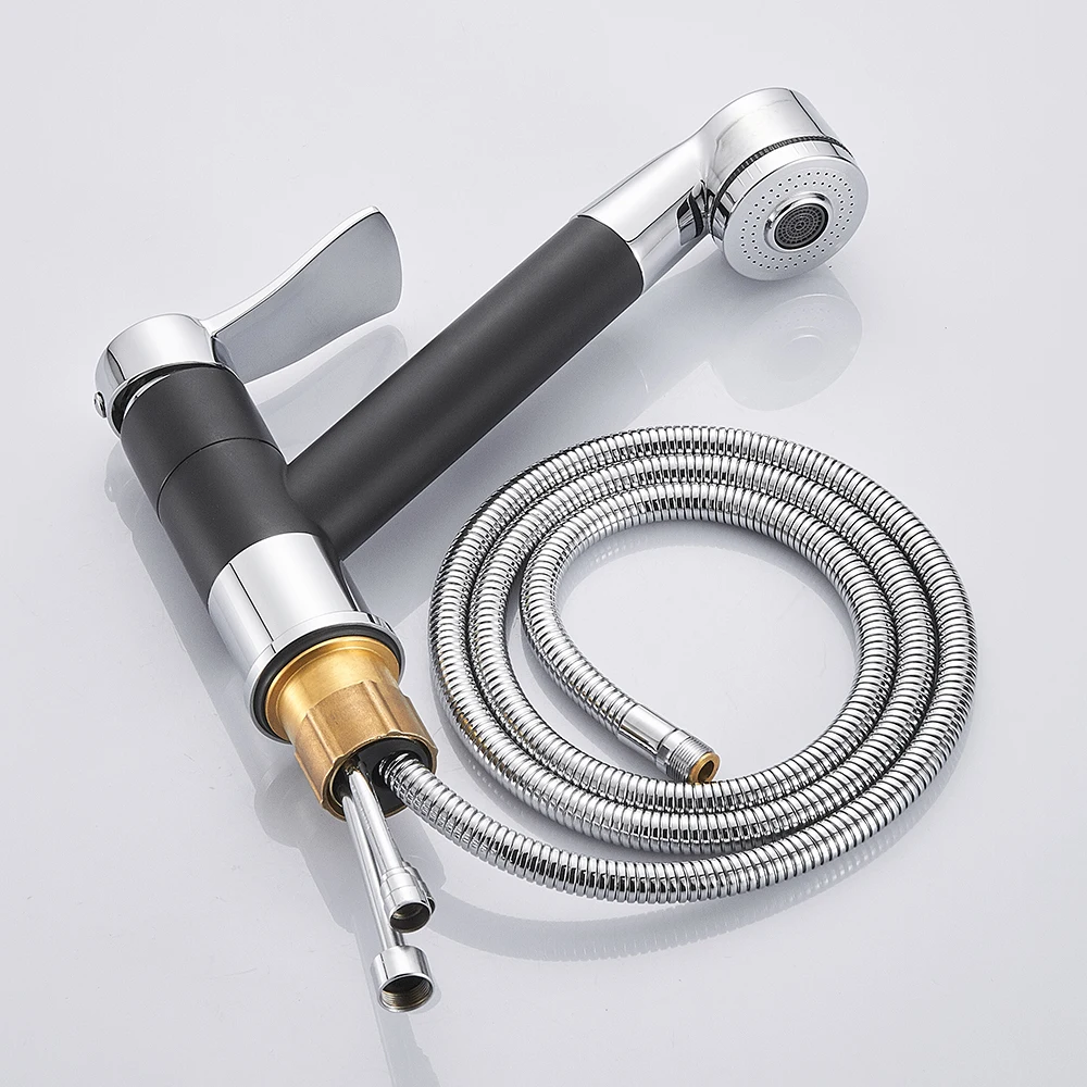 Kitchen Sink Faucet Pull-Out Hose Spray Head Single Lever Black Agitator Faucet Single Hole Pull-Out Sink Mixing Faucet
Kitchen Sink Faucet Pull-Out Hose Spray Head Single Lever Black Agitator Faucet Single Hole Pull-Out Sink Mixing Faucet