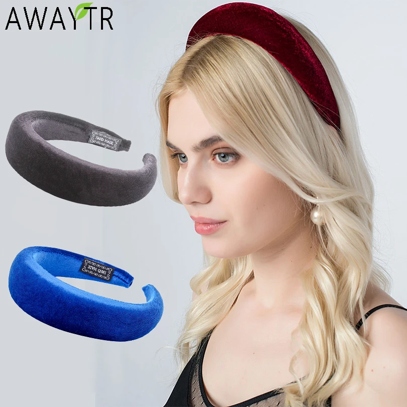AWAYTR Padded Hairbands Elastic Headband For Women 4CM Wide Plastic Fashion Hair Hoop Head Band Hair Accessories Drop Shipping
AWAYTR Padded Hairbands Elastic Headband For Women 4CM Wide Plastic Fashion Hair Hoop Head Band Hair Accessories Drop Shipping