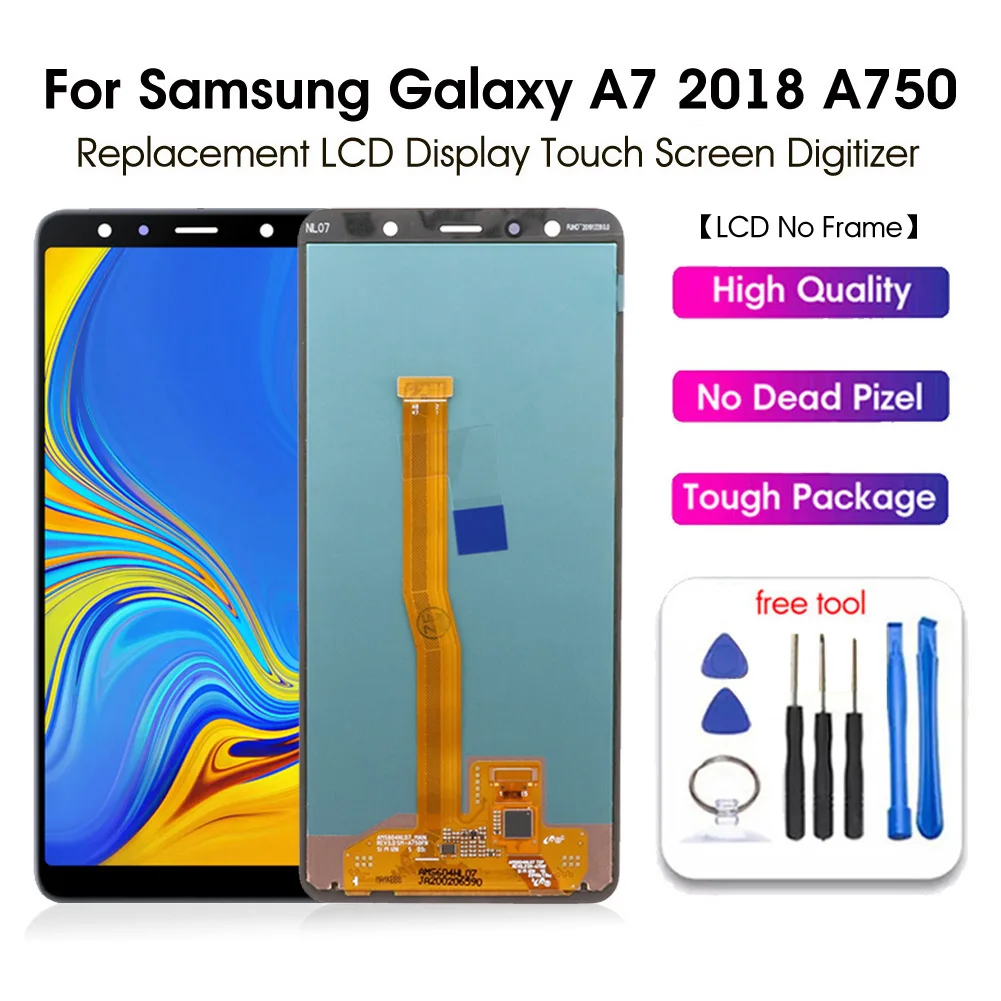Для Samsung Galaxy A7 2018 A750 Оригинальный ЖК-дисплей экран дигитайзер без рамки
Для Samsung Galaxy A7 2018 A750 Оригинальный ЖК-дисплей экран дигитайзер без рамки