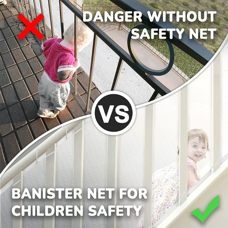 Banister Guard White Mesh Baby Safety Stairs Thicken Rail Net Child Proofing Balcony Staiway Railing Protective Net
Banister Guard White Mesh Baby Safety Stairs Thicken Rail Net Child Proofing Balcony Staiway Railing Protective Net