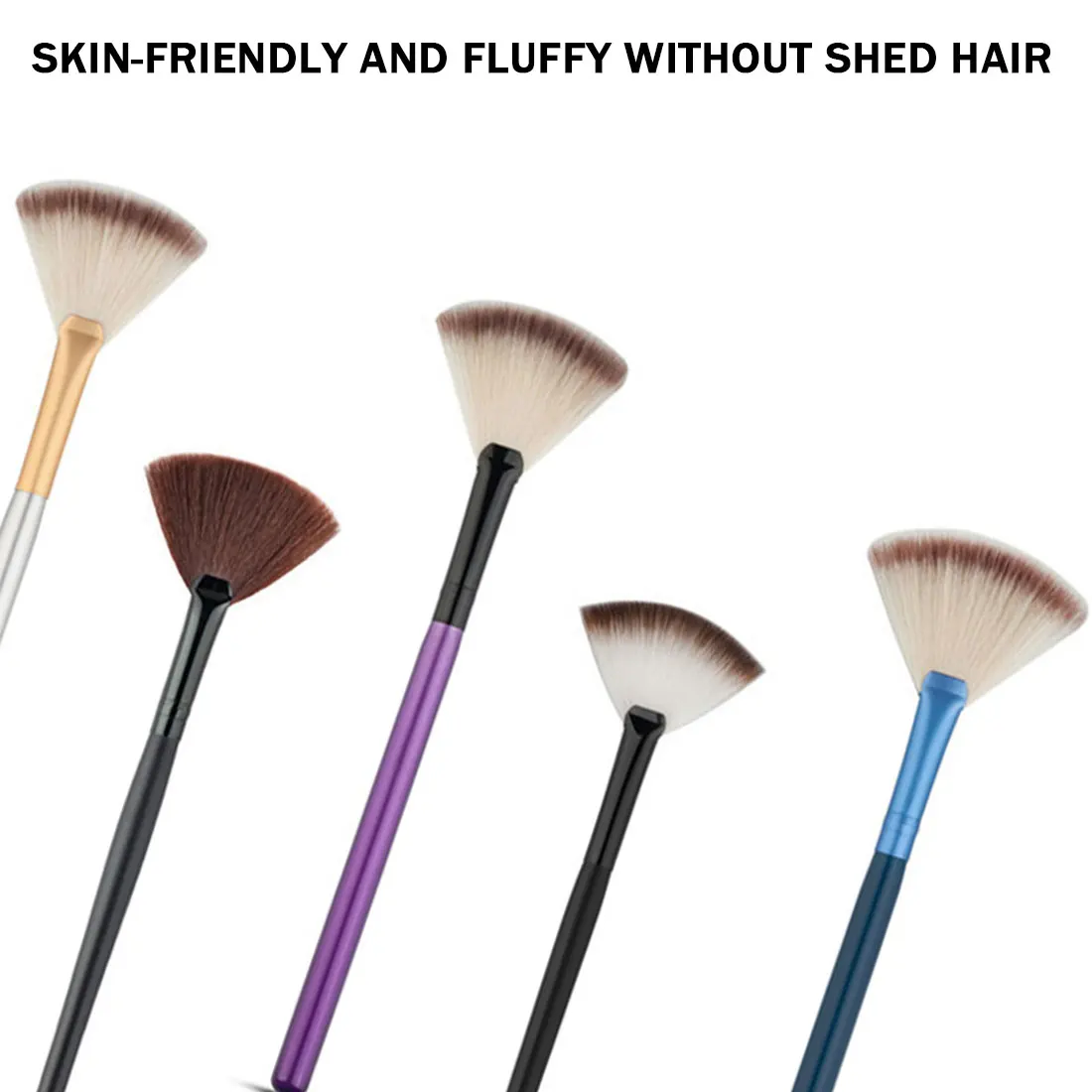 Fan Shape Makeup Brush Powder Concealer Blending Brush Professional Highlighter Foundation Cosmetic Make Up Brush Beauty Tool 
Fan Shape Makeup Brush Powder Concealer Blending Brush Professional Highlighter Foundation Cosmetic Make Up Brush Beauty Tool