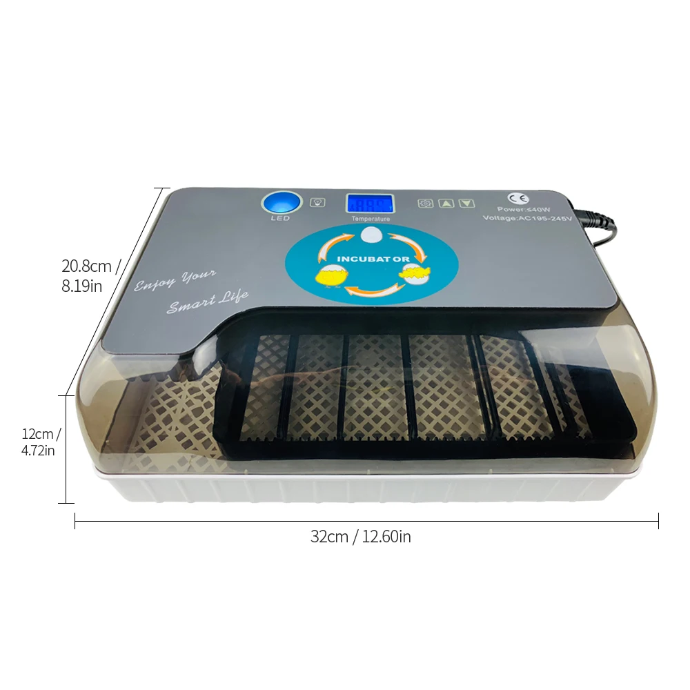 Digital Egg Incubator EU Plug Automatic Egg Hatcher Turning 12 Eggs Chicken Birds Quail Brooder Egg Incubator UK AU US Plug
Digital Egg Incubator EU Plug Automatic Egg Hatcher Turning 12 Eggs Chicken Birds Quail Brooder Egg Incubator UK AU US Plug