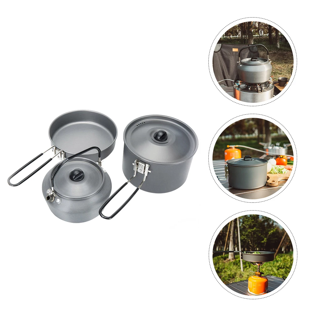 1 Set Portable Practical Durable Cooking Utensils Cooking Pots for Hiking Picnic Camping
1 Set Portable Practical Durable Cooking Utensils Cooking Pots for Hiking Picnic Camping