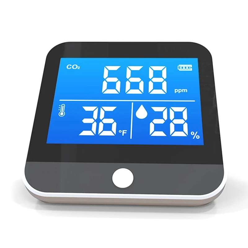 Portable Air Quality Monitor Temperature Humidity Monitor Infrared NDIR CO2 Detector Indoor CO2 Detection
Portable Air Quality Monitor Temperature Humidity Monitor Infrared NDIR CO2 Detector Indoor CO2 Detection