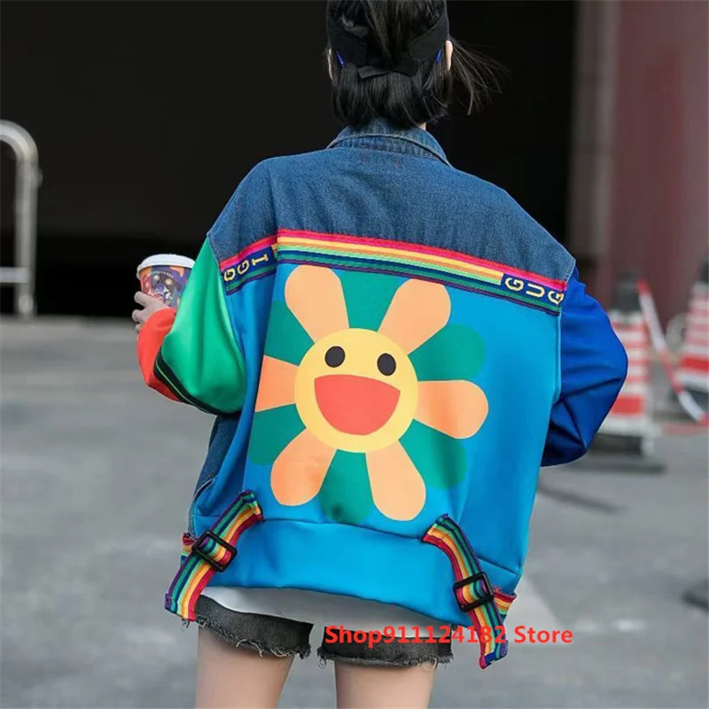 Long-Sleeved Cartoon Denim Women's Spring New New Patch Beaded Sequin Stitching Long-Sleeved Loose Cardigan Jacket
Long-Sleeved Cartoon Denim Women's Spring New New Patch Beaded Sequin Stitching Long-Sleeved Loose Cardigan Jacket