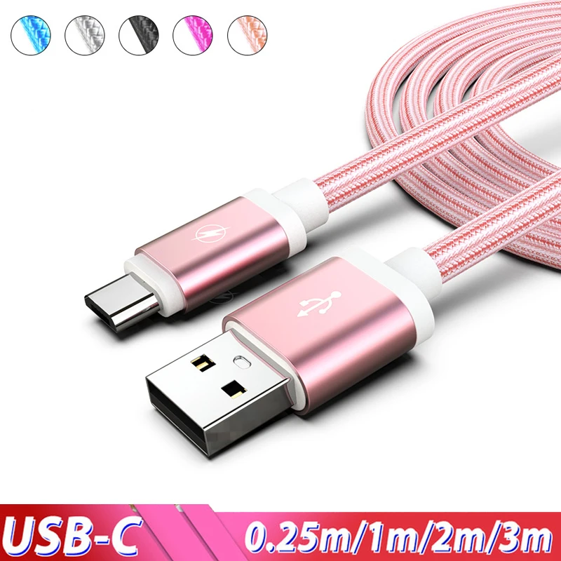 Кабель usb type-C для быстрой зарядки samsung Galaxy S8 S9 S10 S10e 3 м 2 25 см кабель Usb type c type-c Xiaomi mi 9T