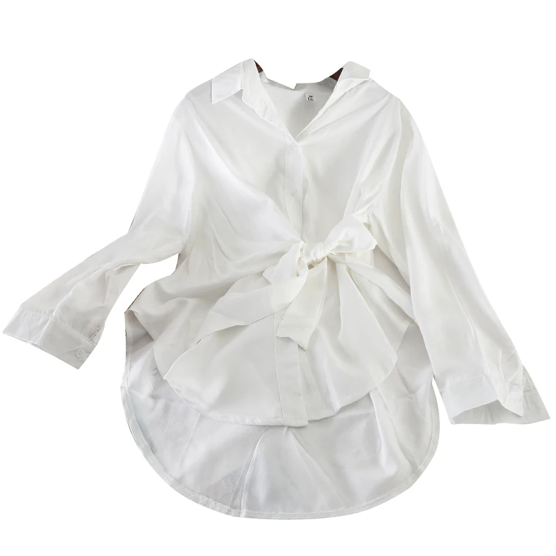 2019 summer new women blouse and shirts v-neck long-sleeved bow chiffon office lady elegant shirts outwear coat tops
2019 summer new women blouse and shirts v-neck long-sleeved bow chiffon office lady elegant shirts outwear coat tops
