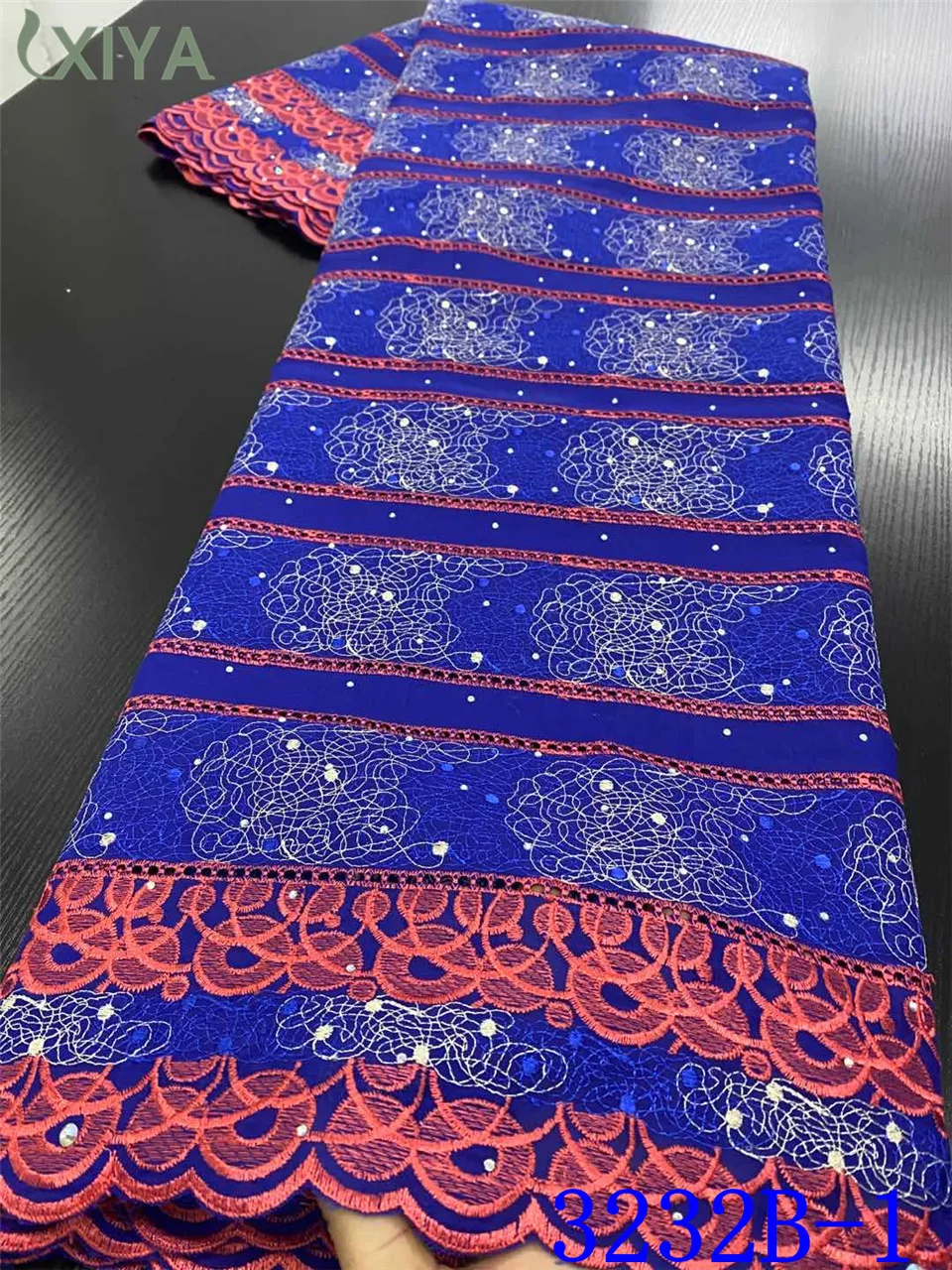 African 100% Cotton Lace Fabric High Quality Lace Material in Switzerland Embroidery Swiss Voile Lace Fabric with Stone APW3232B
African 100% Cotton Lace Fabric High Quality Lace Material in Switzerland Embroidery Swiss Voile Lace Fabric with Stone APW3232B