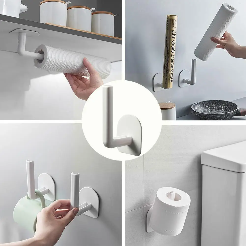 Under Cabinet Paper Roll Rack Towel Holder Tissue Hanger Rack Toilet Accessories Self-adhesive Storage Kitchen For Bathroom B4n9
Under Cabinet Paper Roll Rack Towel Holder Tissue Hanger Rack Toilet Accessories Self-adhesive Storage Kitchen For Bathroom B4n9