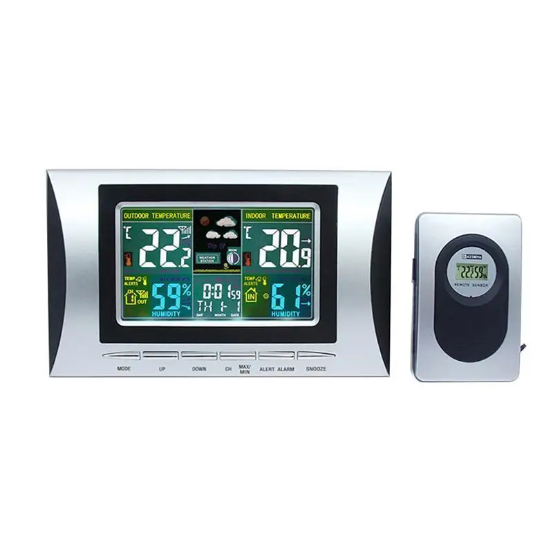 1pc Digital Clock Fashion Stylish Practical Chic Wireless Digital Clock Indoor Hygrometer Weather Forecast Alarm Clock EU Plug
1pc Digital Clock Fashion Stylish Practical Chic Wireless Digital Clock Indoor Hygrometer Weather Forecast Alarm Clock EU Plug