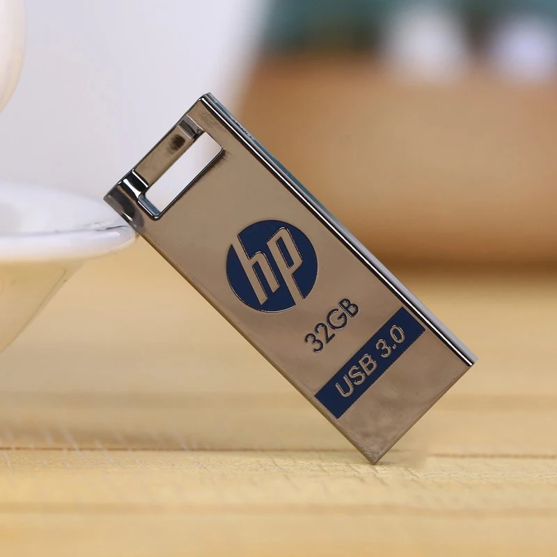 Металлический флеш накопитель HP USB 128 ГБ 64 32 16 высокоскоростная карта памяти для