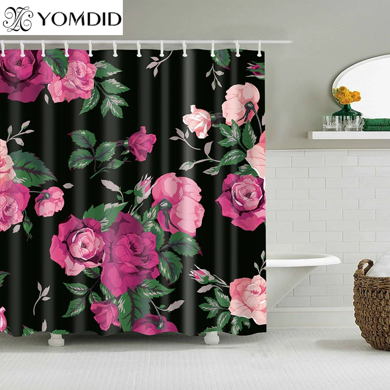 Rose Flower Printed Shower Curtains Bathroom Shower Curtain Bath Screens Home Shower Room Decorations Multi-size Shower Curtains
Rose Flower Printed Shower Curtains Bathroom Shower Curtain Bath Screens Home Shower Room Decorations Multi-size Shower Curtains