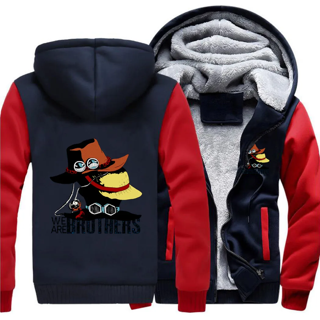 One Piece Japanese Anime We Are Brothers Casual Hoodies Winter Warm Jackets Top Men Thick Hoodie Printed Fitted Coat Sweatshirt
One Piece Japanese Anime We Are Brothers Casual Hoodies Winter Warm Jackets Top Men Thick Hoodie Printed Fitted Coat Sweatshirt
