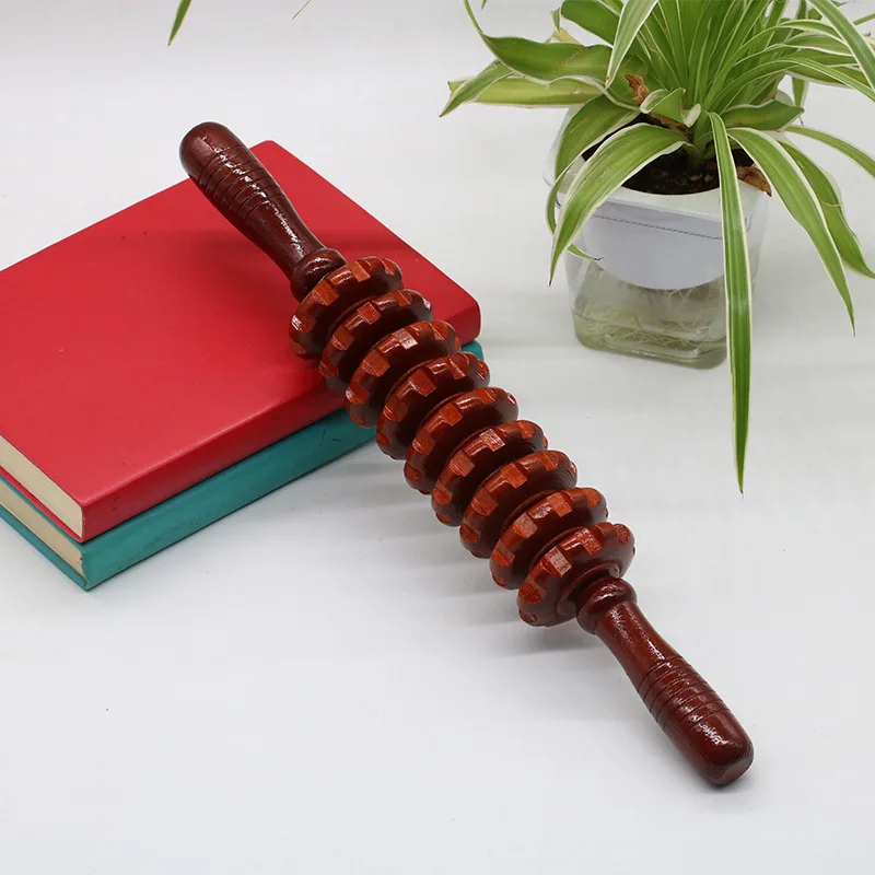 New Wooden Nine-wheel Abdomen Massager Massage Wheel Massage Stick Roller Massager Massage and Soothe The Whole Body
New Wooden Nine-wheel Abdomen Massager Massage Wheel Massage Stick Roller Massager Massage and Soothe The Whole Body