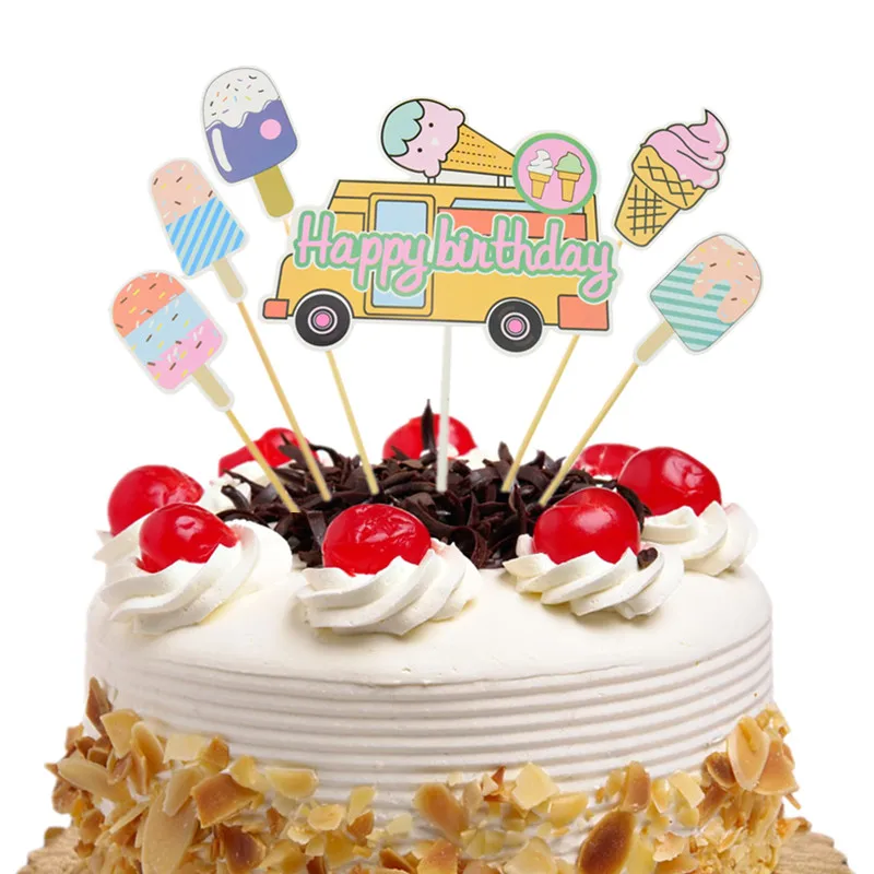 Happy Birthday Decoration Cake Topper Flags Glitter ice cream Cupcake Topper Wedding Anniversary Baby Shower Party Baking DIY
Happy Birthday Decoration Cake Topper Flags Glitter ice cream Cupcake Topper Wedding Anniversary Baby Shower Party Baking DIY