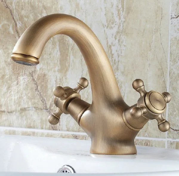 Antique Brass Double Handle Bathroom Sink Faucet Vanity Hot Cold Mixer Water Tap Dnf112
Antique Brass Double Handle Bathroom Sink Faucet Vanity Hot Cold Mixer Water Tap Dnf112