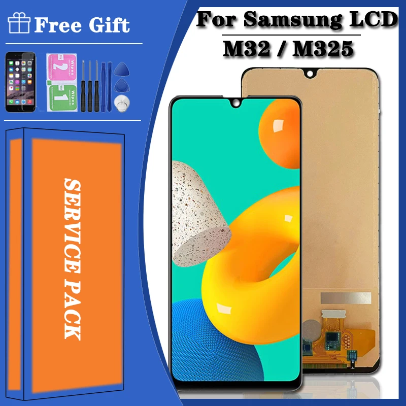ЖК-дисплей AAA + для Samsung Galaxy M32 M325F M325F/DS M325, ЖК-дисплей с сенсорным экраном и дигитайзером в сборе, Замена для Samsung M32 LCD
ЖК-дисплей AAA + для Samsung Galaxy M32 M325F M325F/DS M325, ЖК-дисплей с сенсорным экраном и дигитайзером в сборе, Замена для Samsung M32 LCD