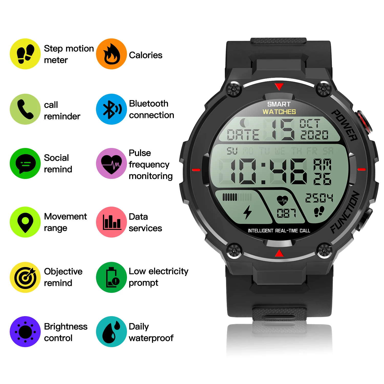 New F26 1.28 inch Smart Watch Bluetooth Call Smartband Men Women Sport Fitness Bracelet Clock For Android Apple Xiaomi Huawei
New F26 1.28 inch Smart Watch Bluetooth Call Smartband Men Women Sport Fitness Bracelet Clock For Android Apple Xiaomi Huawei