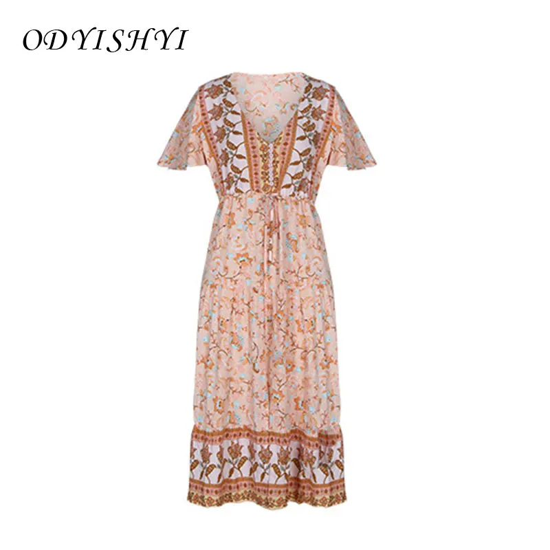 New Summer Women's Short Sleeve Printing Dresses 2021 Boho Holiday Costumes Mid-length Chiffon Dress Ladies XM01
New Summer Women's Short Sleeve Printing Dresses 2021 Boho Holiday Costumes Mid-length Chiffon Dress Ladies XM01