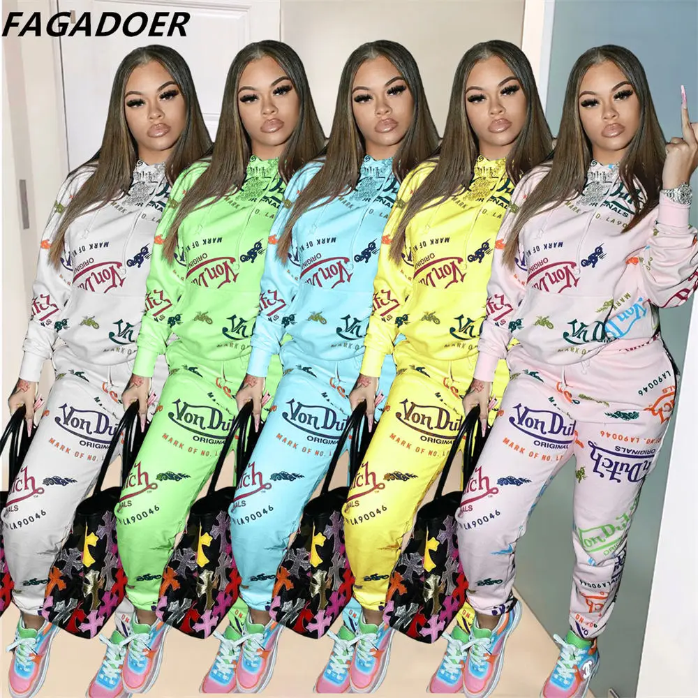 Осенние спортивные костюмы FAGADOER для женщин, зимний костюм с голландским принтом надписи худи граффити Top + брюки, спортивная уличная одежда ...
Осенние спортивные костюмы FAGADOER для женщин, зимний костюм с голландским принтом надписи худи граффити Top + брюки, спортивная уличная одежда ...