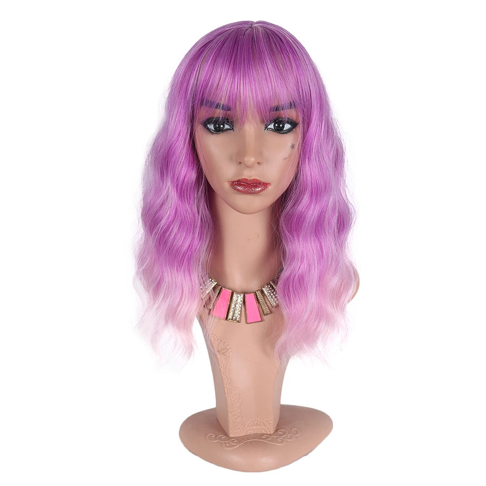 Umot Rainbow Bob Wigs Short Wavy Synthetic Wigs With Bangs 3 Tones Purple Blue Yellow Pink Ombre Cosplay Wigs For Women 14 Inch
Umot Rainbow Bob Wigs Short Wavy Synthetic Wigs With Bangs 3 Tones Purple Blue Yellow Pink Ombre Cosplay Wigs For Women 14 Inch