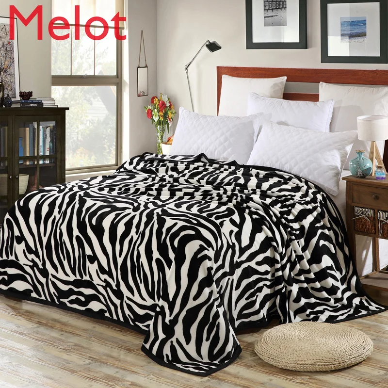Simple Rotating Zebra Stripe Wool Blanket Fuzzy Super Comfortable Soft Floral Blanket Throw Bed Office Sofas
Simple Rotating Zebra Stripe Wool Blanket Fuzzy Super Comfortable Soft Floral Blanket Throw Bed Office Sofas