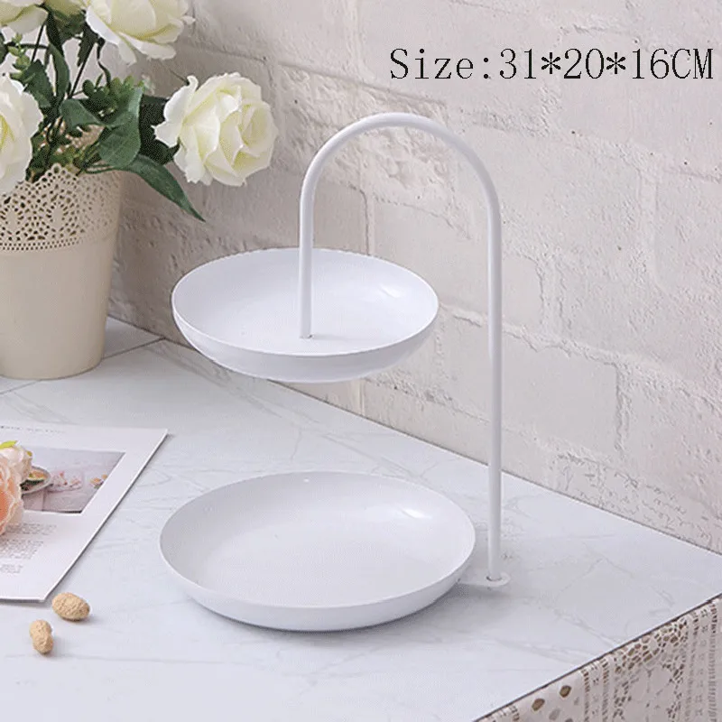 Nordic Wrought Iron Double-layer Dried Fruit Plate Three Dimensional Storage Design Cosmetics Jewelry Display Rack Storage Tray
Nordic Wrought Iron Double-layer Dried Fruit Plate Three Dimensional Storage Design Cosmetics Jewelry Display Rack Storage Tray