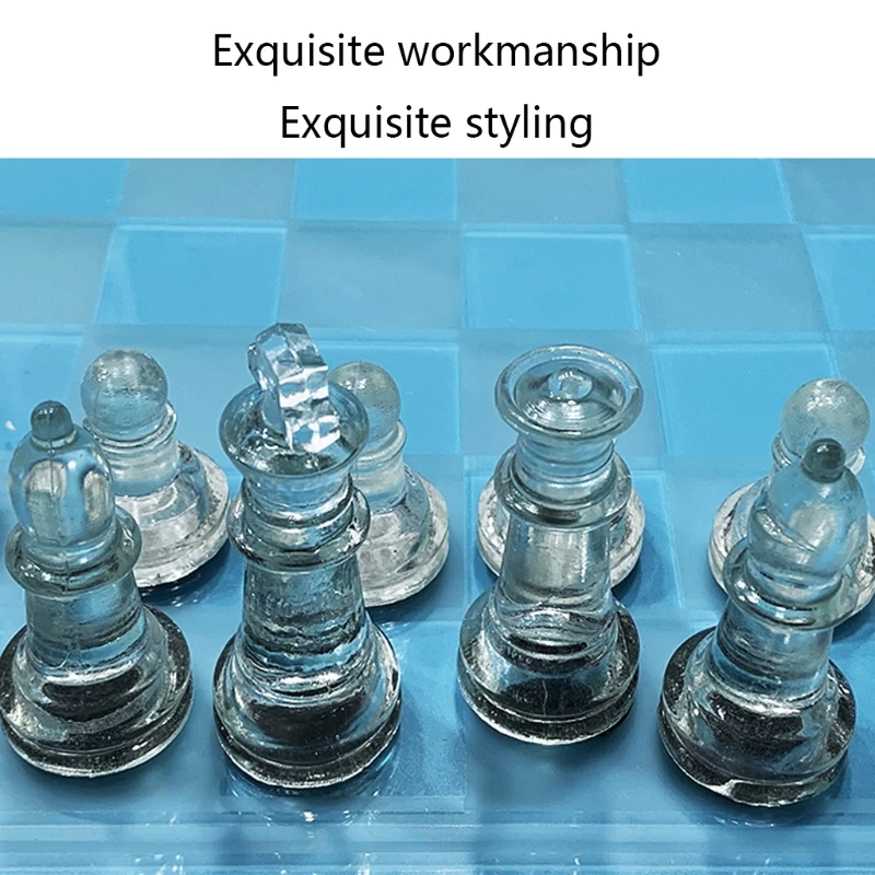Exquisite Glass Chess Game Set, Solid Glass Chess Pieces and Crystal Mirror Chess Board Gift for Young Adults
Exquisite Glass Chess Game Set, Solid Glass Chess Pieces and Crystal Mirror Chess Board Gift for Young Adults